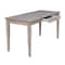International Concepts Writing Desk with Drawer, Large 26 in D X 26 H, 30 W X Hardwood, Washed Gray Taupe OF09-42 - alternate 7